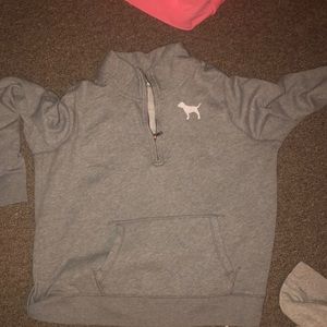 Vs pink quarter zip